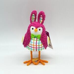 Target Spritz Featherly Friend Pink Plaid Easter Bunny Fabric Bird TINT 2025 NEW